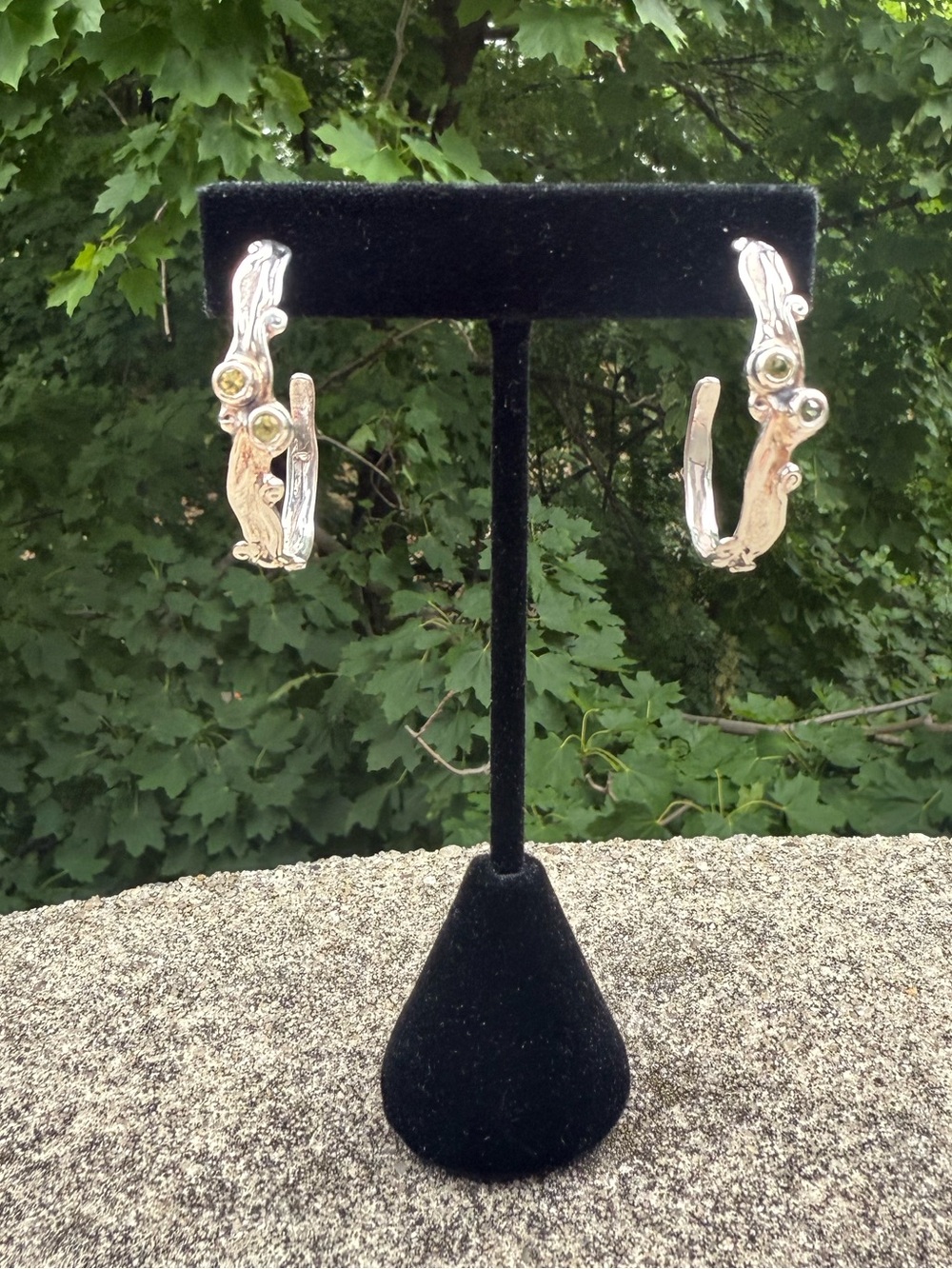 HG Silver & Peridot Earrings
